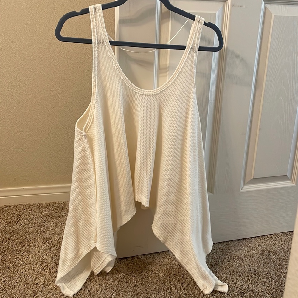 Free People Flowly White Tank Top